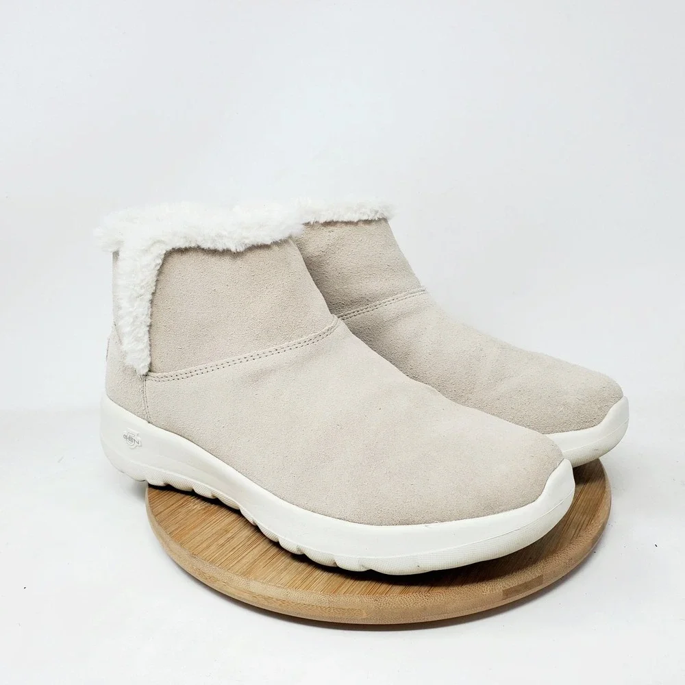Skechers Ankle Boots Womens 8.5 On The Go Joy Bundle Up Lined Comfort Shoes